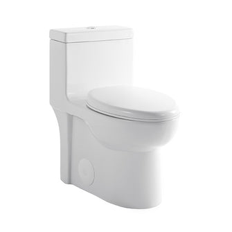 Plaza A006 1pc Skirted Dual Flush Toilet