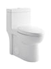Plaza A006 1pc Skirted Dual Flush Toilet