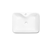 Ceramic Bathroom Vessel Sink Rectangle Porcelain