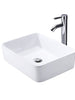 Ceramic Bathroom Vessel Sink Rectangle Porcelain