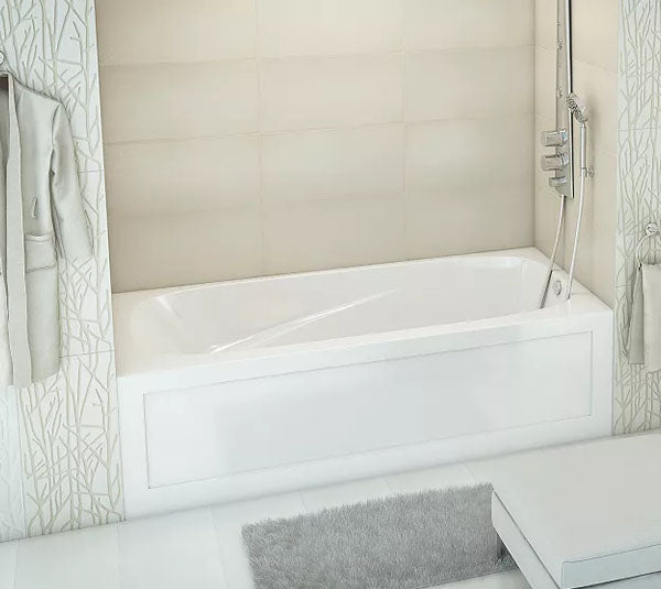 Mirolin White Phoenix Acrylic Skirted Bathtub White AAR Plumbing and