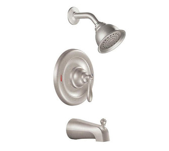 Moen Caldwell Spot Resist 1-Handle WaterSense Tub/Shower. Brushed Nickel