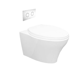 Somerton Invisi Dual-flush Wall Hung Toilet