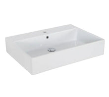 Thin Edge Rectangular One Hole Center Vessel Sink