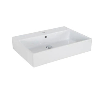 Thin Edge Rectangular One Hole Center Vessel Sink