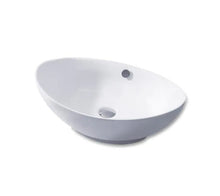 Vanity Fantasies Porcelain Oval Shaped Vessel Sink, White