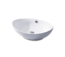 Vanity Fantasies Porcelain Oval Shaped Vessel Sink, White