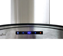 Crown Wall Mount Glass D Model Range Hood 800CFM