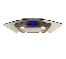 Crown Wall Mount Glass D Model Range Hood 800CFM