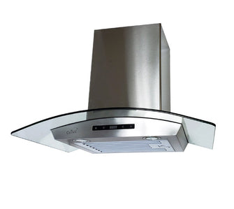 Crown Wall Mount Glass D Model Range Hood 800CFM