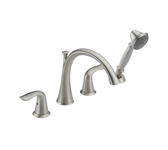 Delta Lahara Roman Tub with Hand Shower Trim – Stainless Steel