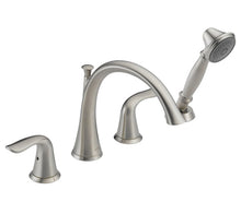 Delta Lahara Roman Tub with Hand Shower Trim – Stainless Steel