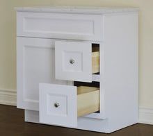 30″ Solid Wood Vanity in White Shaker