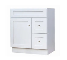 30″ Solid Wood Vanity in White Shaker