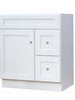 30″ Solid Wood Vanity in White Shaker