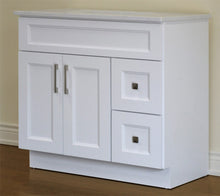 36″ Solid Wood Vanity in White Shaker