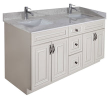 60″ Solid Wood Vanity in Dove White