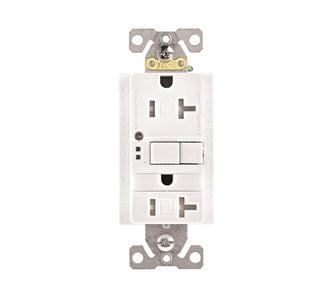 Electrical Outlet - 20-Amp - 125-Volt - Tamper Resistant - White - Residential