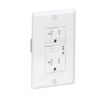 Electrical Outlet - 20-Amp - 125-Volt - Tamper Resistant - White - Residential