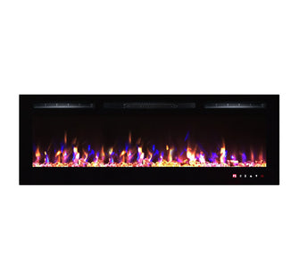 Flamehaus® Electric LED Fireplace Insert - 65"- Black