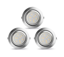 Led Under Cabinet Lighting Kit Puck Light – 3 Pack, Brushed Nickel (3000K, 6000K)