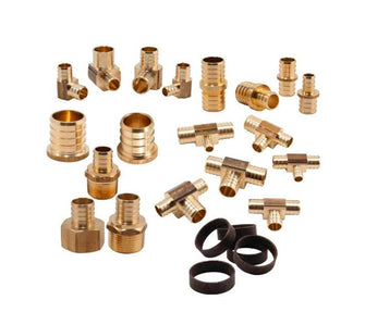 Pex Fittings from 1/2″ to 1″ (Poly or Brass)