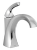 Delta Downing Single Handle Centerset Bathroom Faucet in Chrome