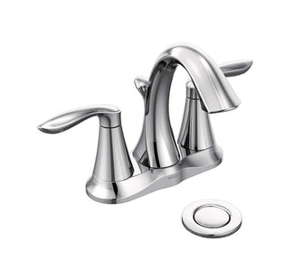 Moen 6410 EVA Two-Handle Centerset Bathroom Sink Faucet with Drain Assembly