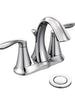Moen 6410 EVA Two-Handle Centerset Bathroom Sink Faucet with Drain Assembly
